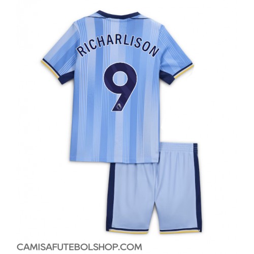 Camisa de time de futebol Tottenham Hotspur Richarlison #9 Replicas 2º Equipamento Infantil 2024-25 Manga Curta (+ Calças curtas)